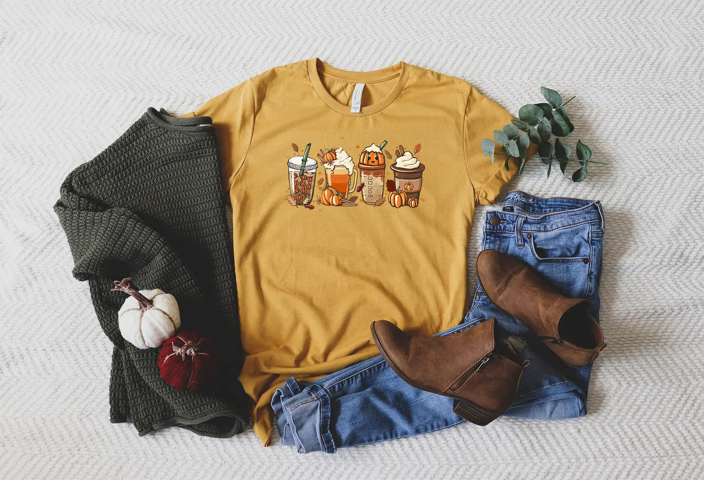 Fall Coffee Womens Shirt