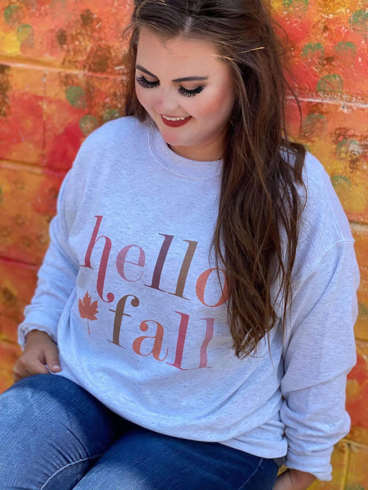 Hello Fall Womens Sweatshirt