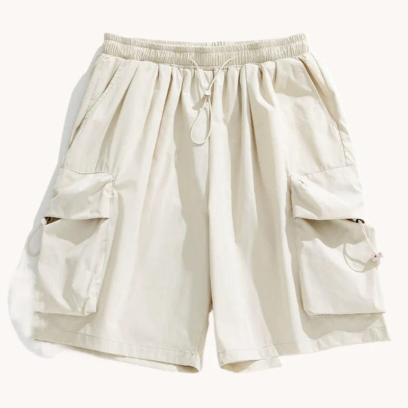 Drawstring Cargo Shorts